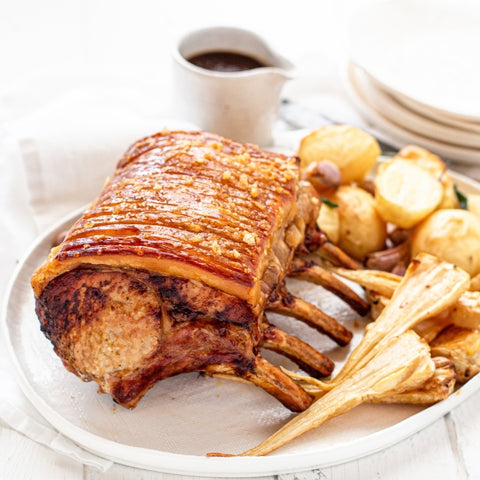French Rack Roast Pork Loin