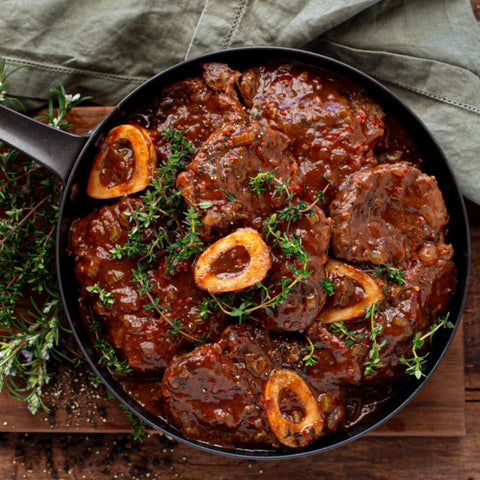Sliced Beef Osso Bucco lifestyle