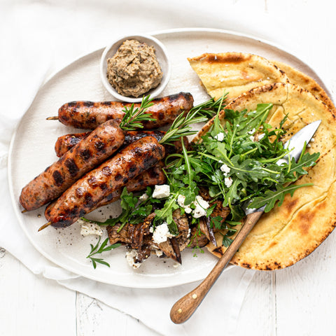 Lamb and Feta Fresh Sausages lifestyle