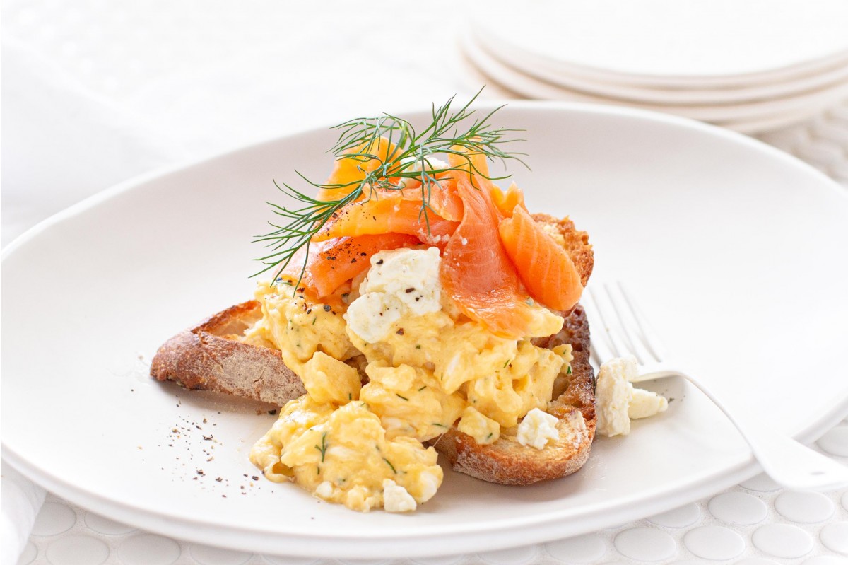 Smoked Salmon with Feta & Scrambled Eggs — Barossa Fine Foods